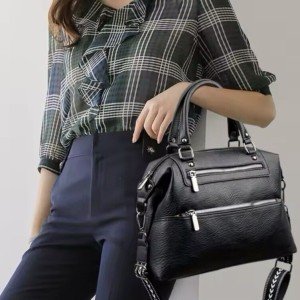 Spacious Soft Leather Tote Bag for Women