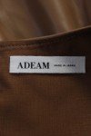 Adeam Camel Ruched Dress for Women, Size M