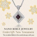 Tiny Nano Bible Pendant Necklace for Women