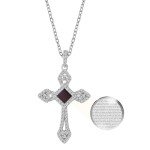 Tiny Bible Cross Necklace - 925 Silver Pendant