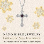 Tiny Bible Cross Necklace - 925 Silver Pendant