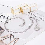 Elegant 925 Sterling Silver Heart Pendant Necklace