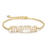 Mama Bracelet in 24K Gold and Silver