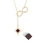 18k Gold Plated Nano Bible Infinity Necklace