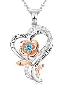 December Birthstone Necklace for Women & Moms