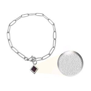 Nano Bible Charm Bracelet in Sterling Silver