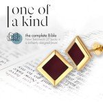 Elegant Nano Bible Gold Earrings for Women