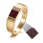 Nano Bible Gold Ring - Elegant Christian Jewelry Gift