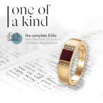 Nano Bible Gold Ring - Elegant Christian Jewelry Gift