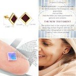 Elegant Nano Bible Gold Earrings for Women