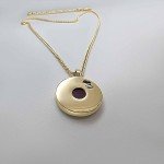 Gold Plated Christian Heart Necklace with Nano Bible