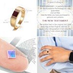 Nano Bible Gold Ring - Elegant Christian Jewelry Gift