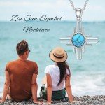 Zia Sun Symbol Necklace with Turquoise Pendant