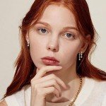 18K Gold Plated Moissanite Dangle Earrings for Women