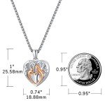 Eusense Sterling Silver Heart Locket Necklace