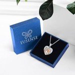 Eusense Sterling Silver Heart Locket Necklace