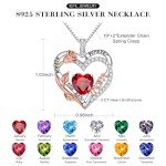 November Birthstone Blue Sapphire Necklace for Mom