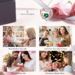 November Birthstone Blue Sapphire Necklace for Mom