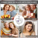 Sterling Silver Mom & Grandma Necklace Gift