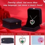 November Birthstone Blue Sapphire Necklace for Mom