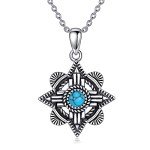 Zia Sun Symbol Turquoise Necklace for Women