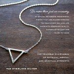 Sterling Silver Triangle Necklace for Graduates
