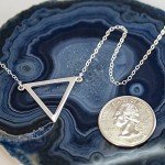 Sterling Silver Triangle Necklace for Graduates
