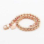 Minimalist 925 Sterling Silver Bead Bracelet for Women