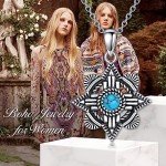 Zia Sun Symbol Turquoise Necklace for Women