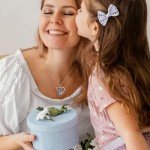 Personalized Sterling Silver Birthstone Necklace for Moms