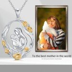 Sterling Silver Mother Pendant Necklace Gift Set