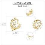 14k Gold Heart Pendant Necklace for Moms