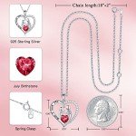 Personalized Sterling Silver Birthstone Necklace for Moms