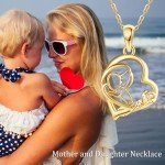 14k Gold Heart Pendant Necklace for Moms