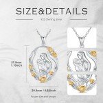 Sterling Silver Mother Pendant Necklace Gift Set