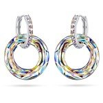 Aurora Borealis Crystal Hoop Earrings for Women