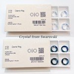 Aurora Borealis Crystal Hoop Earrings for Women