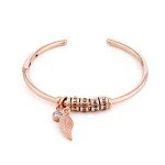 Personalized “Linda” Open Bangle Bracelet for Her