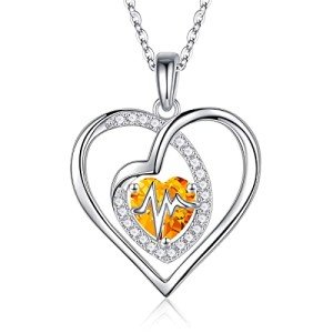 Nurse Appreciation Birthstone Necklace for Women