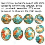 Colorful Spiny Oyster Silver Pendant Necklace for Women