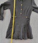 Sharagano Black Long Sleeve Collared Dress for Women