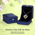 Heart Peridot Mom Necklace - Perfect Gift for Her