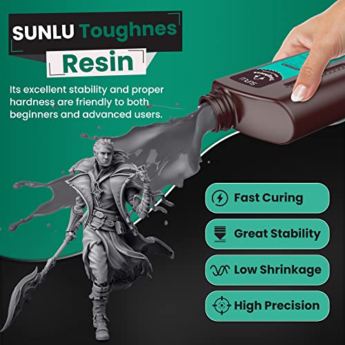 SUNLU Tough Fast Curing 3D Printer Resin 1KG