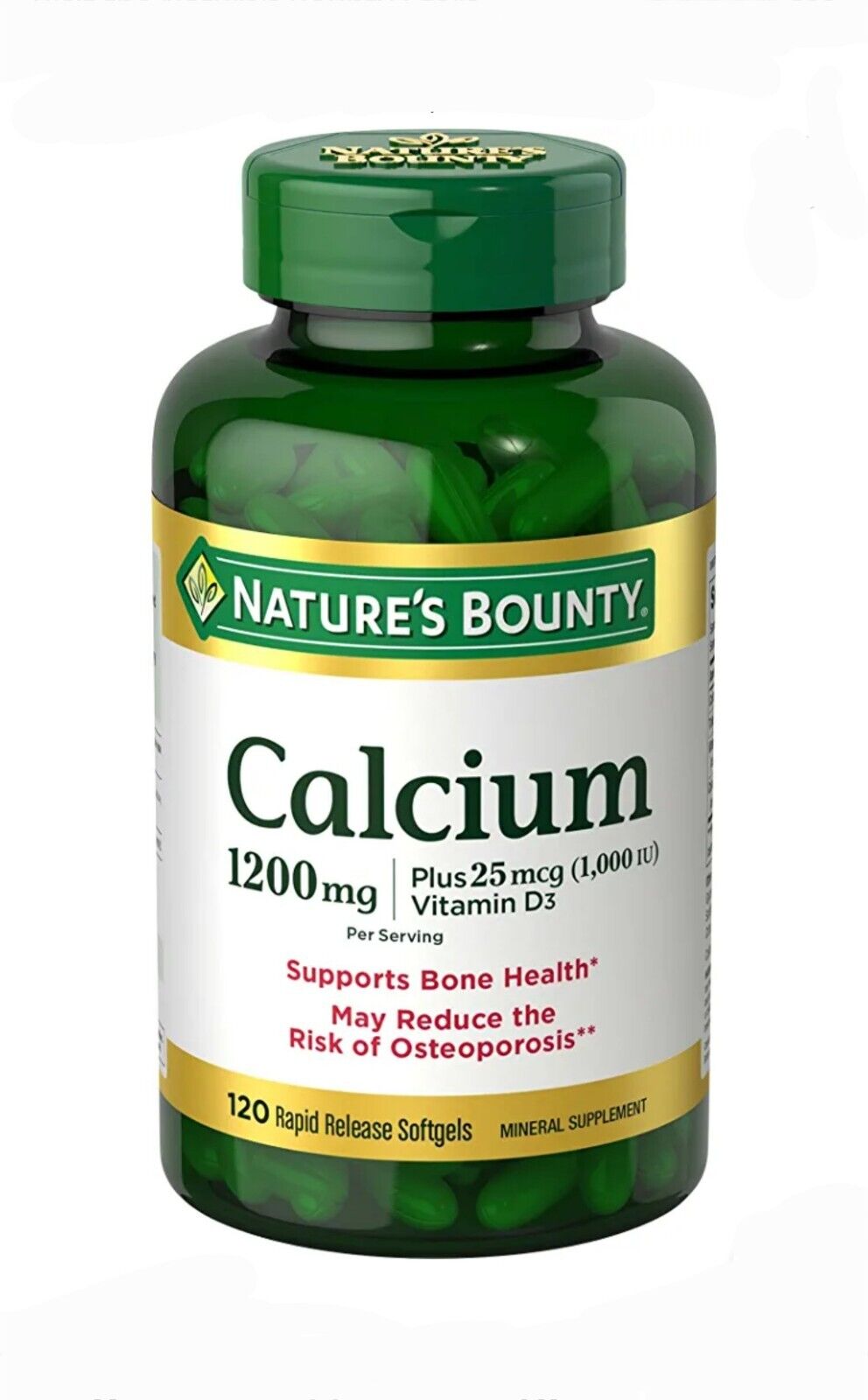 2-Pack Nature's Bounty Calcium + D3 Softgels (240)