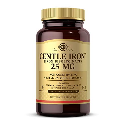 Solgar Gentle Iron Capsules, 180 Count