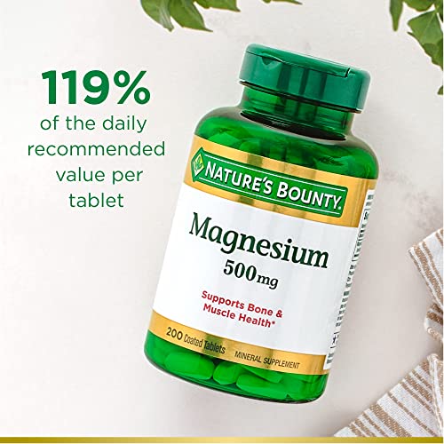 Nature's Bounty Magnesium Twin Pack, 500mg, 400 Tablets