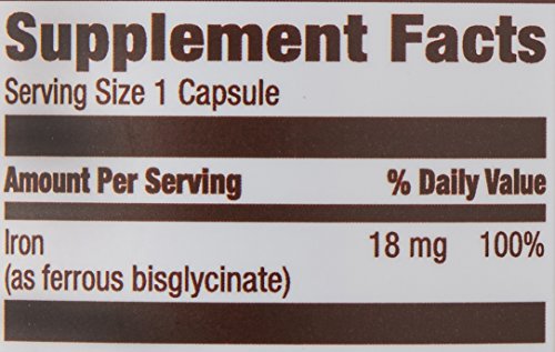 Iron 18mg Supplement - 195 Caps Each, 2 Pack