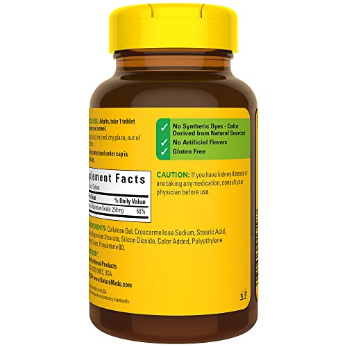 Nature Made Magnesium Muscle Support 250 mg, 200 Tablets