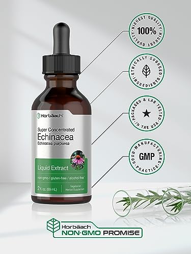Horbaach Echinacea Extract, 2oz, Vegetarian & Alcohol-Free