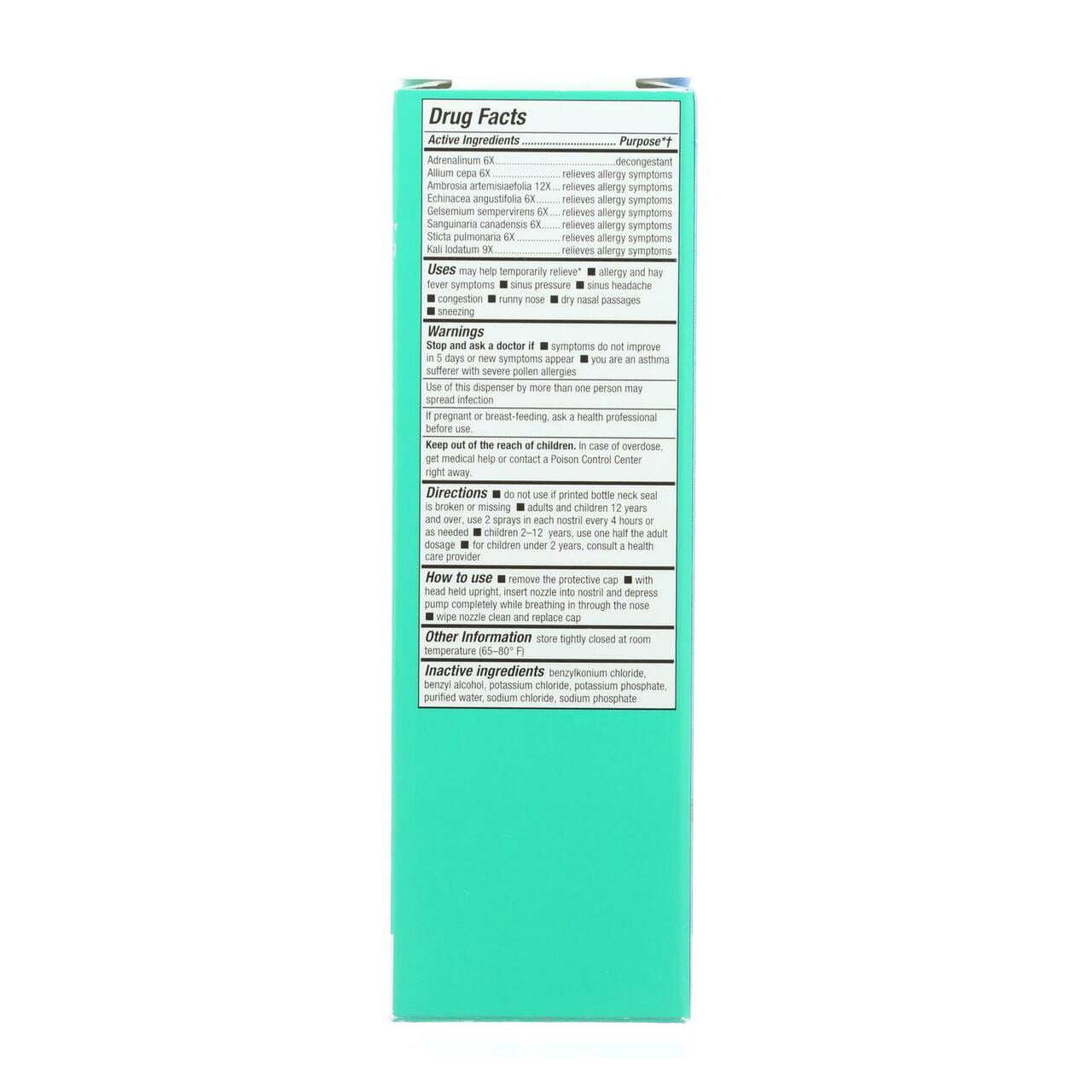 Fast-Acting Homeopathic Allergy Relief Nasal Spray